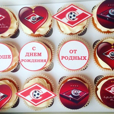 Капкейки "Спартак" купить - ангарск.сладкоежкин.рф