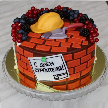 Торт подарок строителю купить - ангарск.сладкоежкин.рф